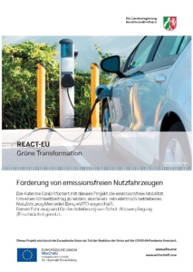 Die Katerine GmbH fördert im Rahmen ihres ökologischen Engagements die emissionsfreie Mobilität und investierte jüngst in ein rein elektrisch betriebenes Nutzfahrzeug vom Typ Mercedes Benz eVITO. Mit diesem umweltfreundlichen Fahrzeug liefert Katerine Schul-/Kitaverpflegung (Frischküche) aus. Dieses Vorhaben wurde aus Mitteln des Europäischen Fonds für regionale Entwicklung (EFRE) gefördert.